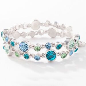 NIB Touchstone Crystal by Swarovski Blue Sky Bracelet